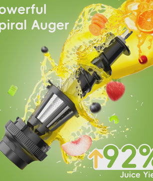 BioloMix Slowjuicer - Koude Persing, Hoge Sapopbrengst & Stille Werking