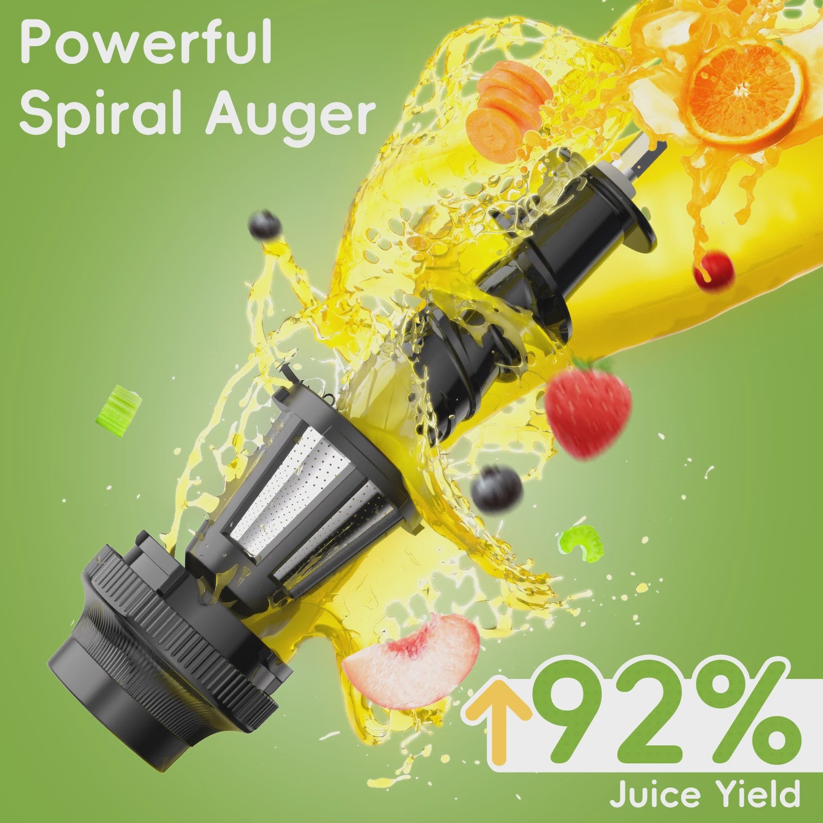 BioloMix Slowjuicer - Koude Persing, Hoge Sapopbrengst & Stille Werking