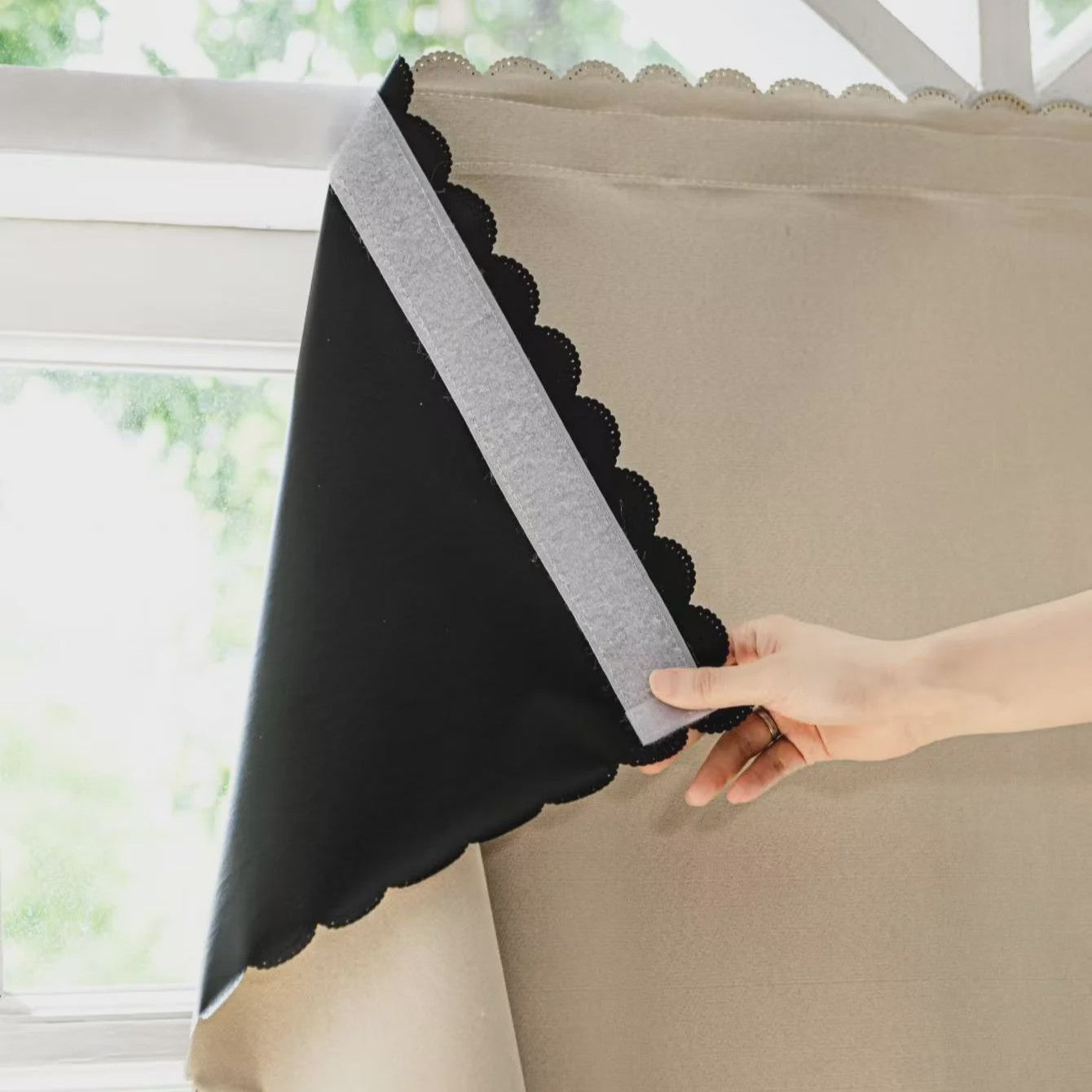 100% Verduisterende Gordijnen - Zelfklevend, Boorvrij - Wit - Sfeervolle Decoratie voor Slaapkamer & Keuken