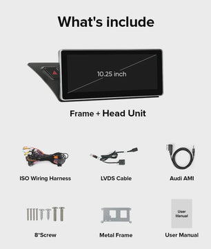 AINAVI Multimedia Systeem voor Audi A4/A5/S4/S5/RS4/RS5 (2008-2016) met Carplay & Android Auto