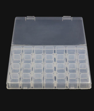 28 Vaks Transparante Opbergdoos met Verwijderbare Compartimenten - Ideaal voor Medicijnen, Sieraden & Nail Art