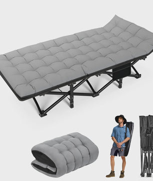 Opvouwbaar Campingbed - Draagbaar en Robuust Kampeerbed voor Volwassenen - 200kg Draagvermogen