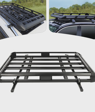 Universele Aluminium Dakdrager Bagagemand Zwart - 140/160x100cm - 150kg Laadvermogen