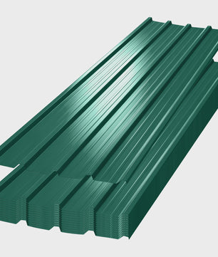 12x Golfplaten Metaal - Gecoat Staal 0.23mm Dik - Roestbestendig Dakbedekking voor Carport