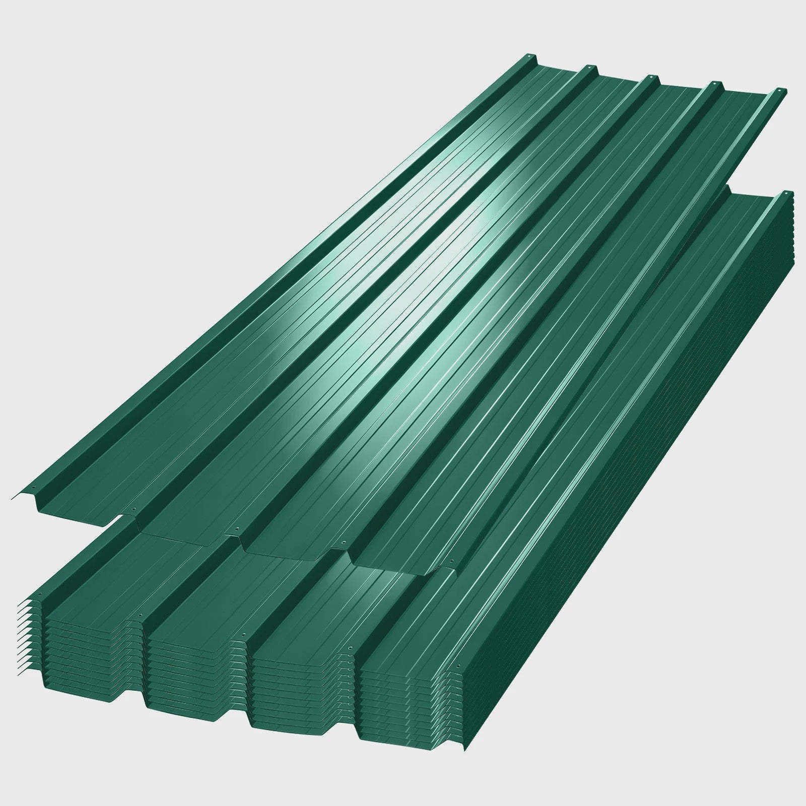 12x Golfplaten Metaal - Gecoat Staal 0.23mm Dik - Roestbestendig Dakbedekking voor Carport