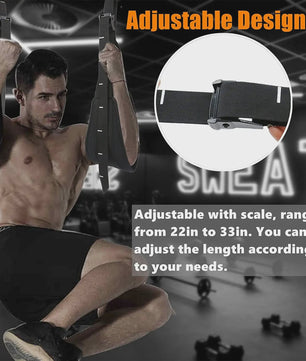 Verstelbare Hangende Buikspierbanden (Ab Straps) voor Pull-up Bar & Home Gym Oefeningen