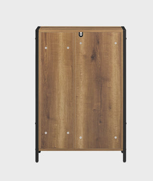SoBuy BZR65-PF Wasgoedkast met Uitklapbare Waszakken - Badkamermeubel 60x90x30cm