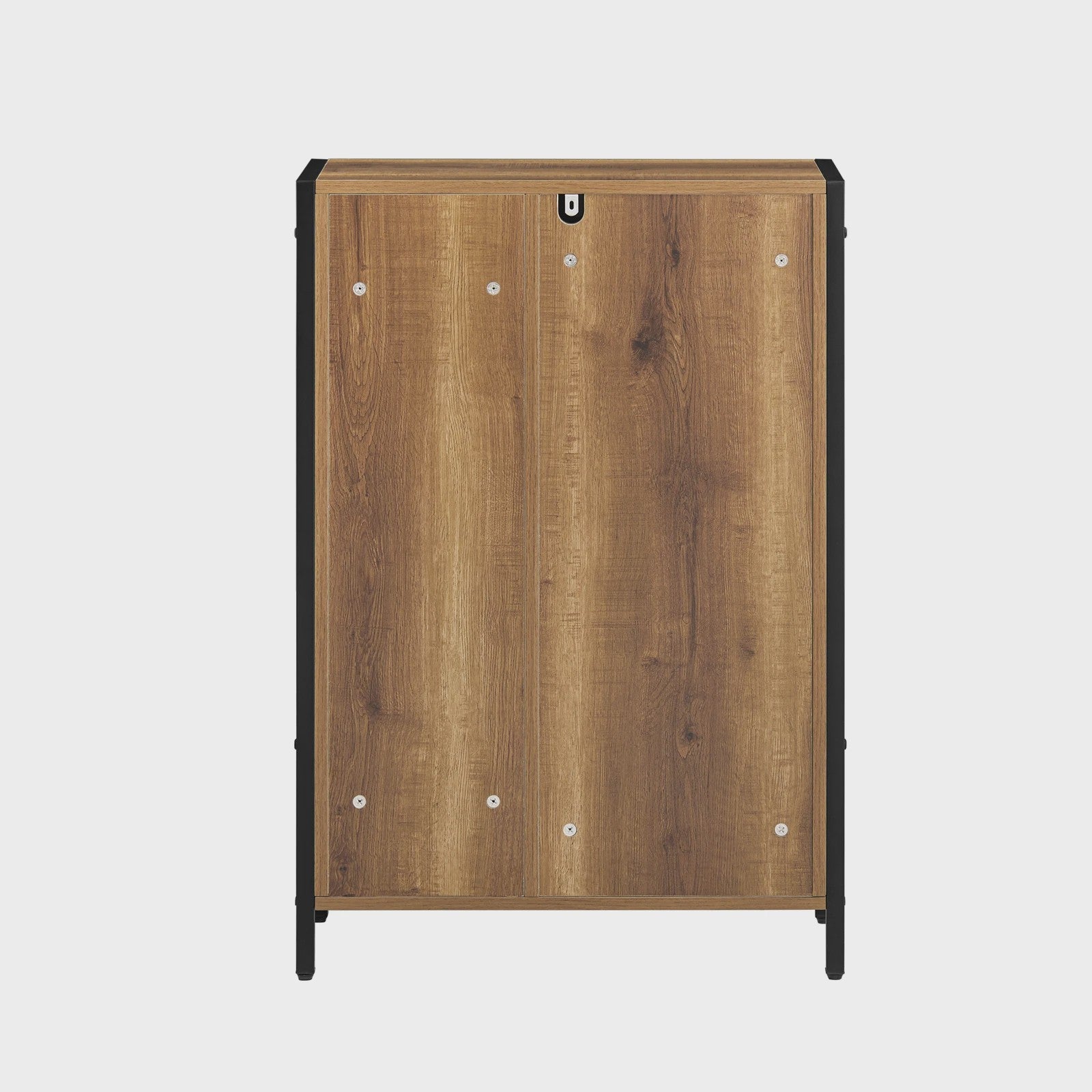 SoBuy BZR65-PF Wasgoedkast met Uitklapbare Waszakken - Badkamermeubel 60x90x30cm