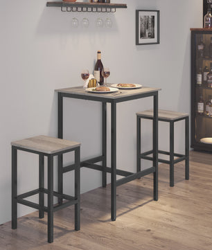 VASAGLE Bartafel Keukentafel Hoog 60x60x92 cm Industrieel Design