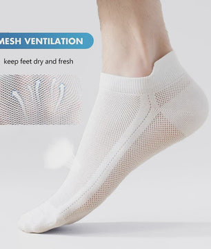 10/20 Paar Heren Enkel Sokken - Ademend Mesh, Sport & Casual, Zomer