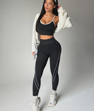 Seamless Yoga Set Dames: Sport BH & Hoge Taille Legging