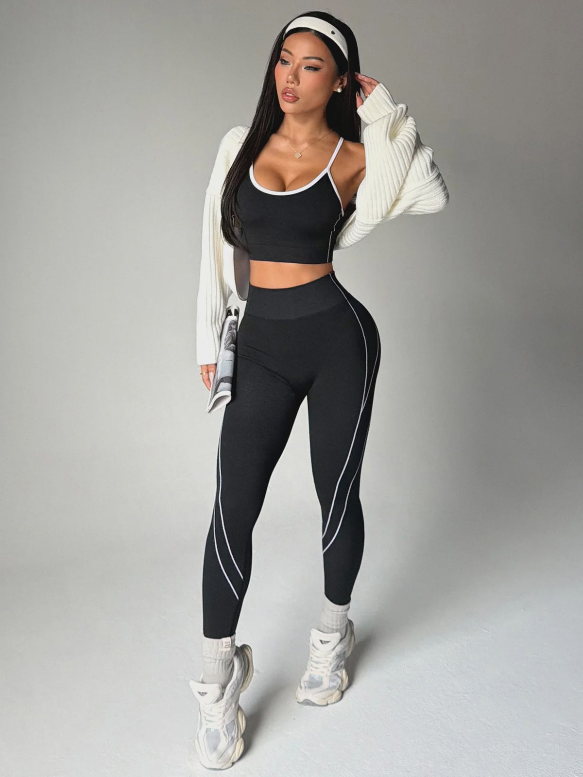 Seamless Yoga Set Dames: Sport BH & Hoge Taille Legging