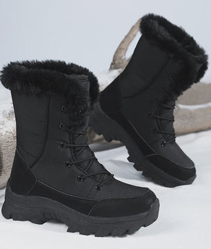 Warme Dames Winter Snowboots - Waterdicht, Antislip & Fleece-Lined Hoge Laarzen