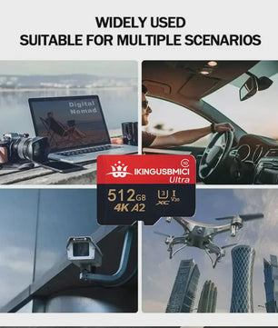 Snelle Micro SD Kaart (32GB-512GB) - U3, V30, A2 - Hoge Kwaliteit & Duurzaam