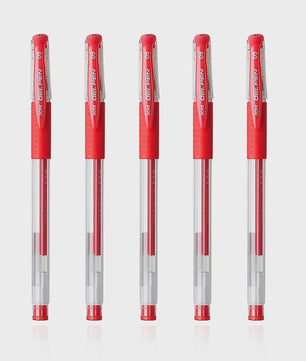Set Gel Pen 0.5mm Rood - 4, 8 of 12 Stuks - Vloeiend Schrijven voor Kantoor en School