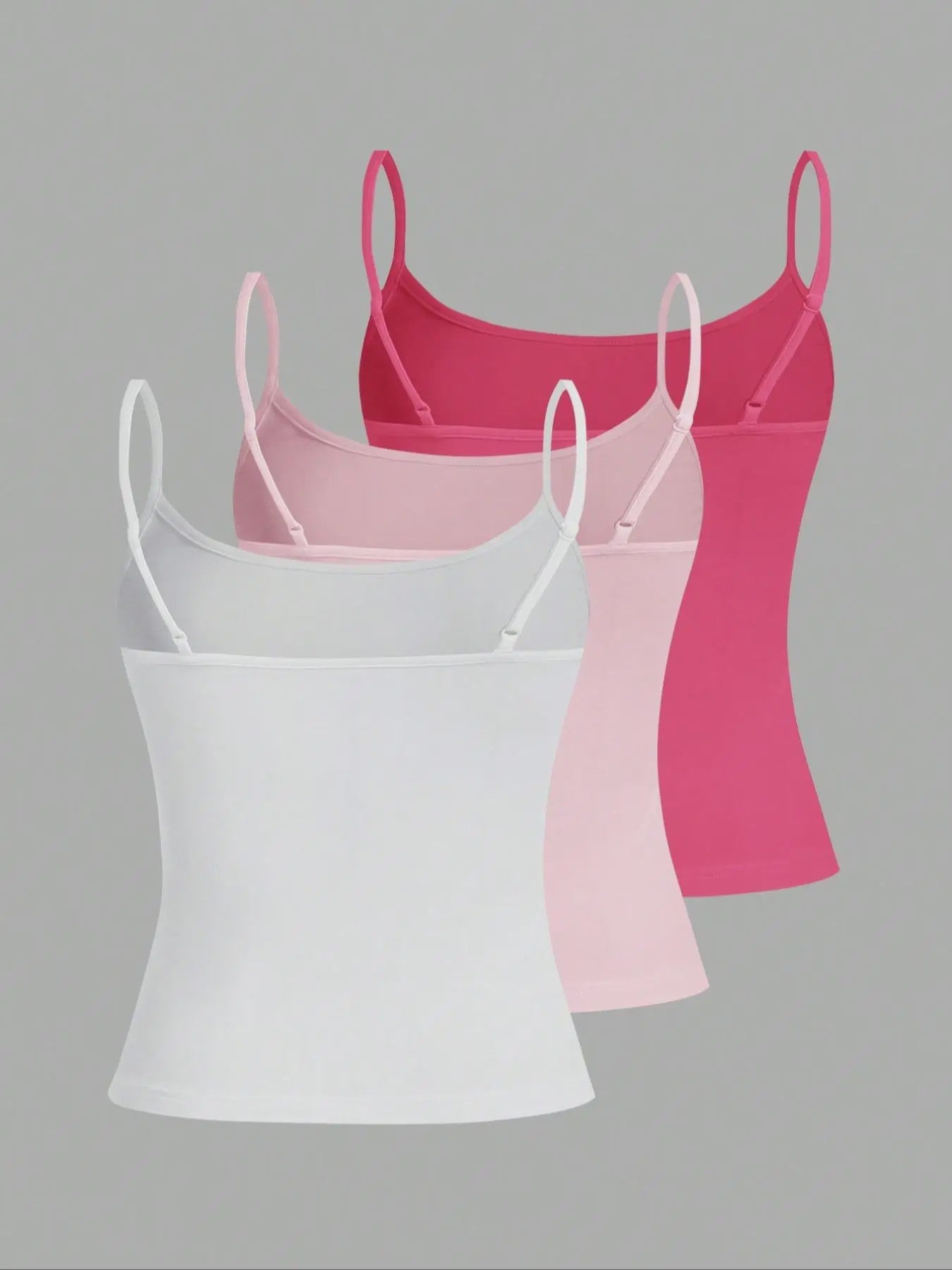 Set van 3 Basic Camisoles met Verstelbare Bandjes - Zomer Essential