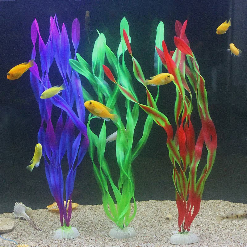 Set van 10 Kunststof Aquariumplanten - Levendige Decoratie voor Vistank