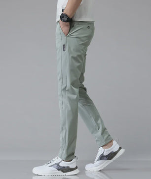 Heren Stretch Slim Fit Casual Broek - Ademend & Comfortabel voor Golf en Sport
