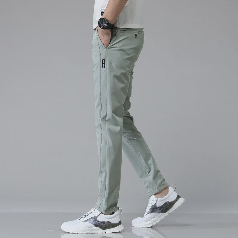 Heren Stretch Slim Fit Casual Broek - Ademend & Comfortabel voor Golf en Sport