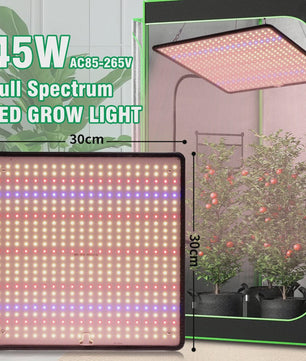 45W Full Spectrum LED Groeilamp - Dimbare Aluminium Kweeklamp voor Planten