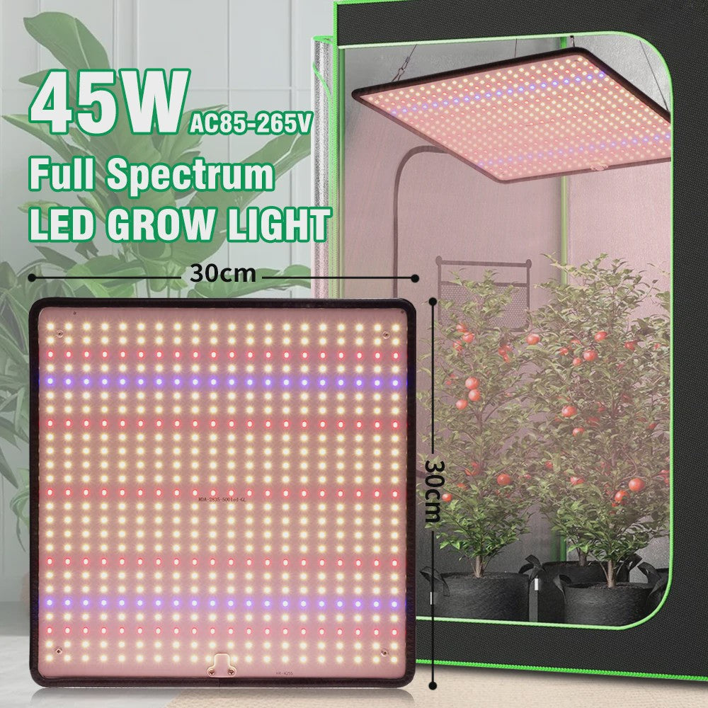 45W Full Spectrum LED Groeilamp - Dimbare Aluminium Kweeklamp voor Planten