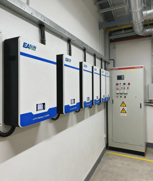 EASUN 51.2V LiFePO4 Energieopslag Batterij 100Ah/200Ah - Wandmontage, 5kWh/10kWh