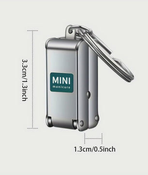 Compacte Nagelknipper met Opbergfunctie - Roestvrij Staal & Draagbaar