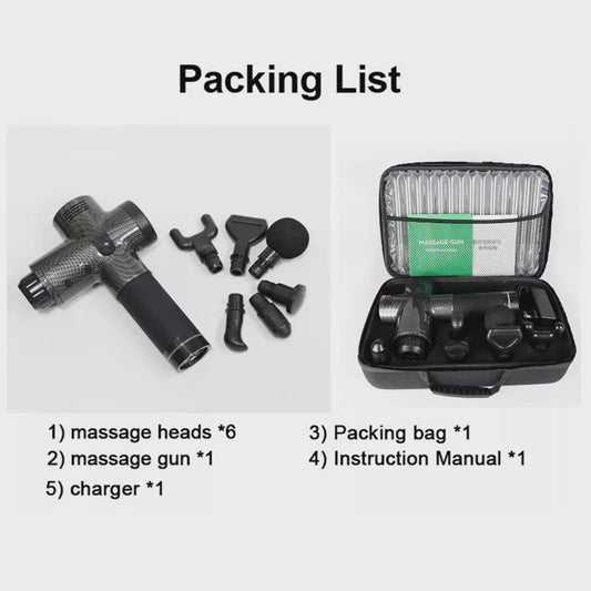 Massager Body Neck Back Deep Tissue Muscle Relaxation Pain Relief Fitness Fascial Massage Gun Electric Percussion Pistol