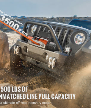 Krachtige 13500lbs Elektrische Lier met Synthetisch Touw & Afstandsbediening voor Off-Road Voertuigen