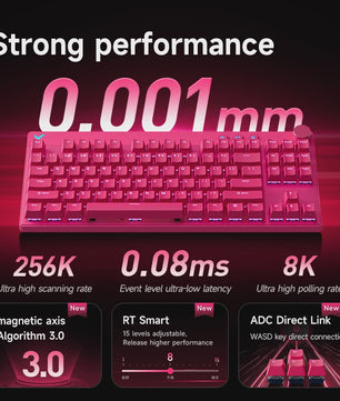 MCHOSE MIX87 Magnetische Switch Gaming Toetsenbord - 8K Polling, 0.08ms Latency, ARGB