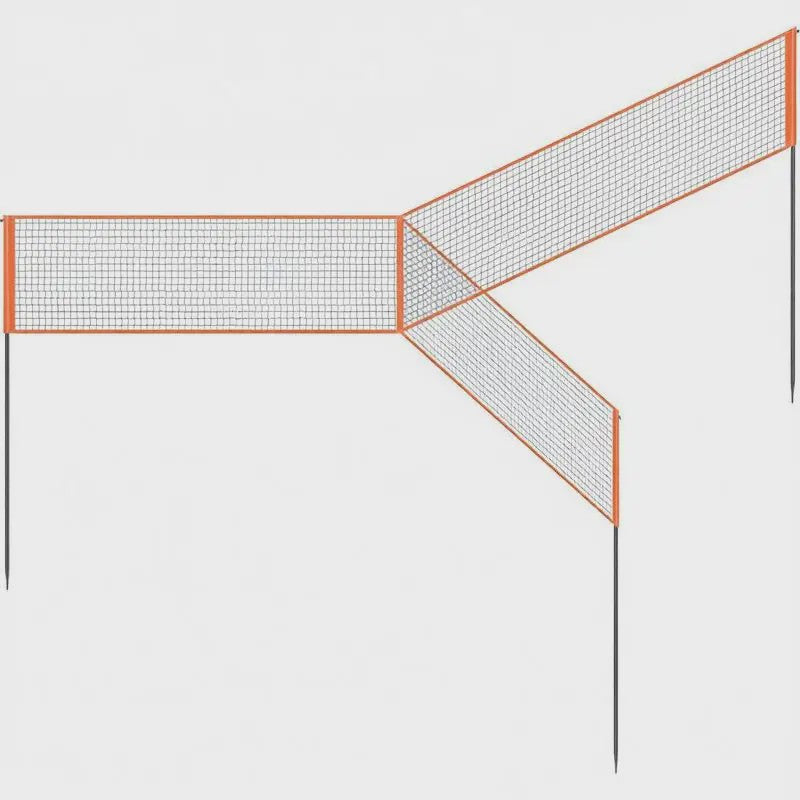 Verstelbaar Sportnet: Volleybal, Badminton & 4-Square Spel - Draagbaar & Snel Opgezet