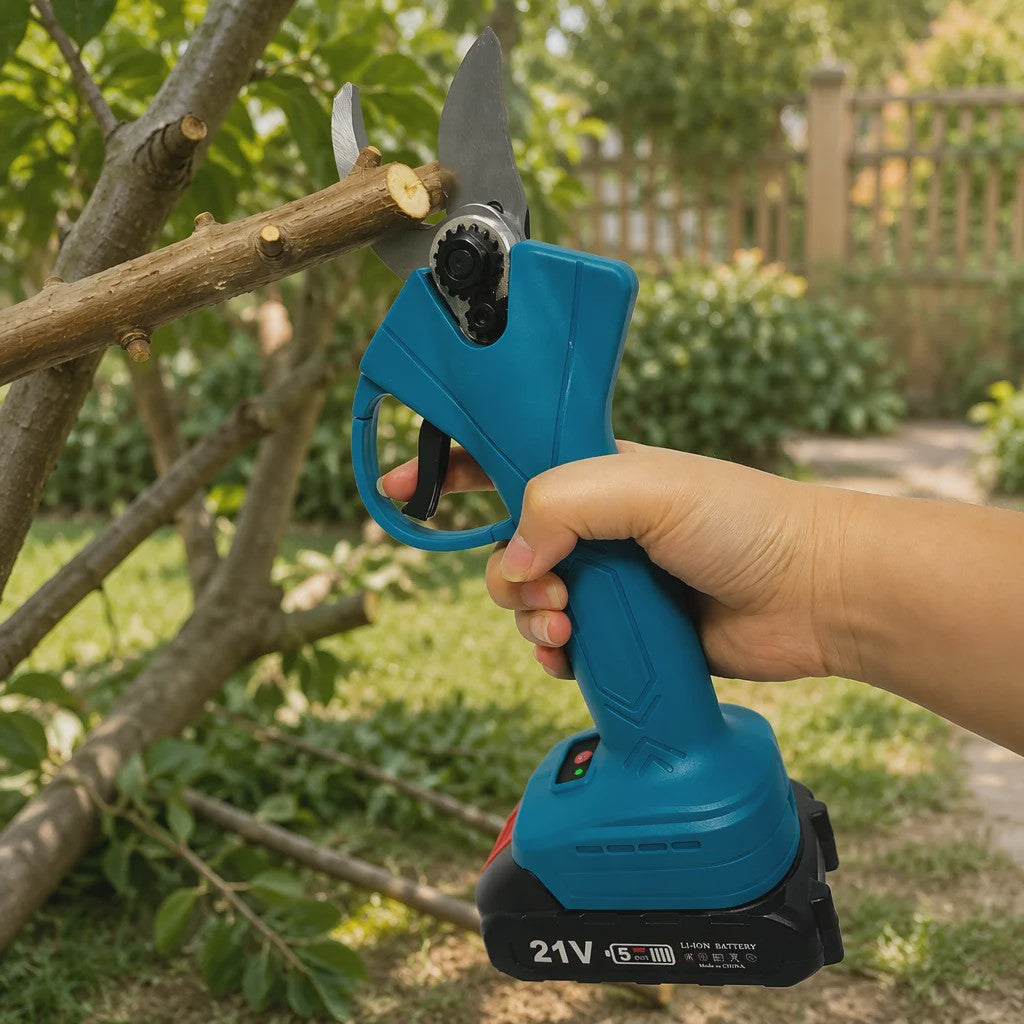 HILDA Elektrische Snoeischaar - Krachtig Snoeigereedschap voor Tuin en Boomverzorging