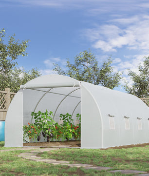 Ruime Tuinkas 18m² - 6x3x2m - Verstevigd Frame met 8 Ramen