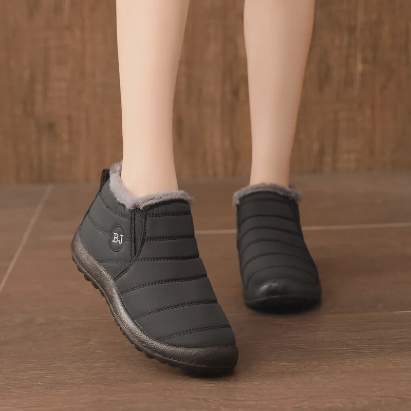 Dames Waterdichte Warme Enkellaarsjes - Comfortabele Antislip Snowboots voor Wandelen en Winter
