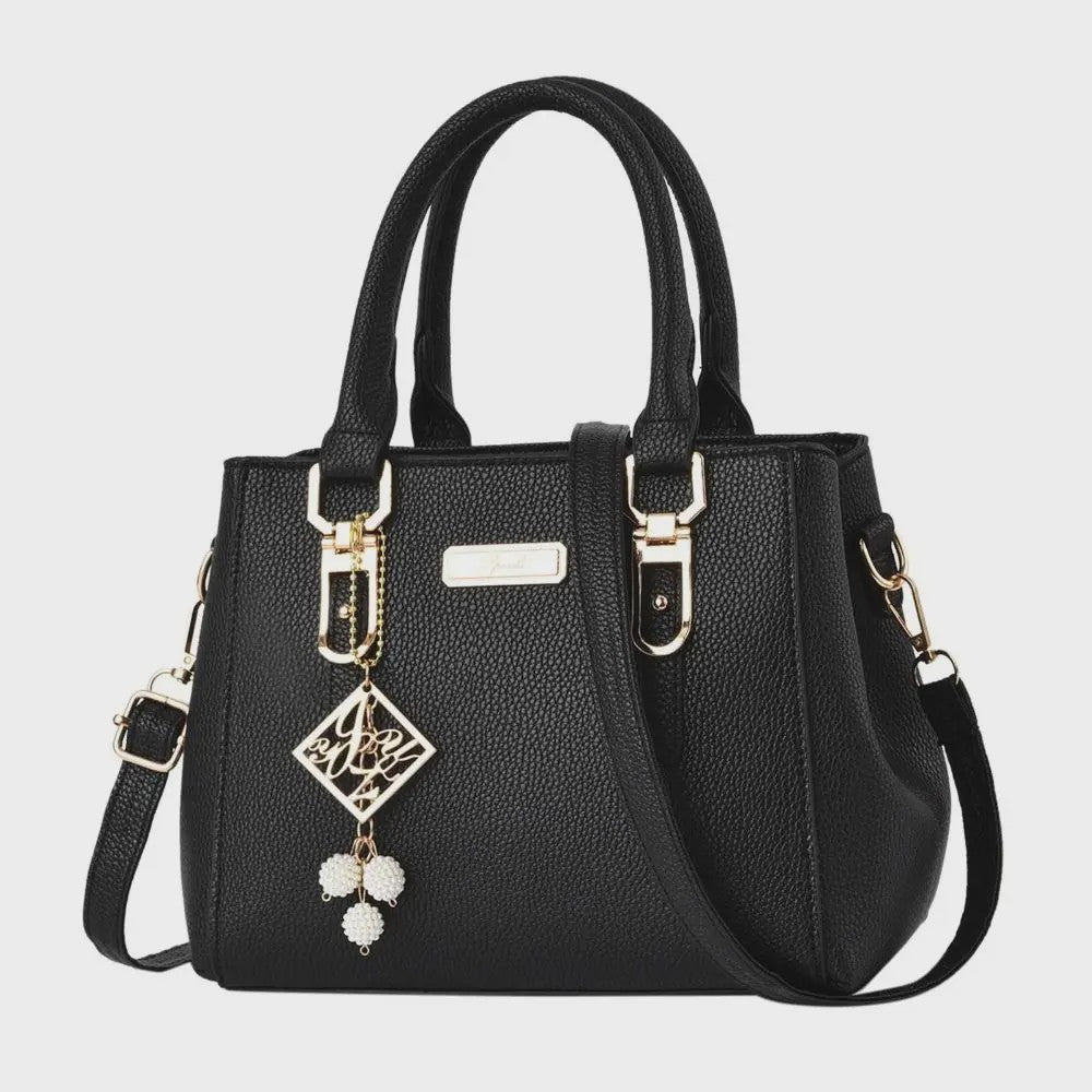 Luxe Leerlook Handtas Dames met Grote Capaciteit en Afneembare Schouderband