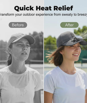 Ventilator Pet met Zonne-energie en USB Opladen - Koel en UV-beschermend voor Zomerse Outdoor Activiteiten