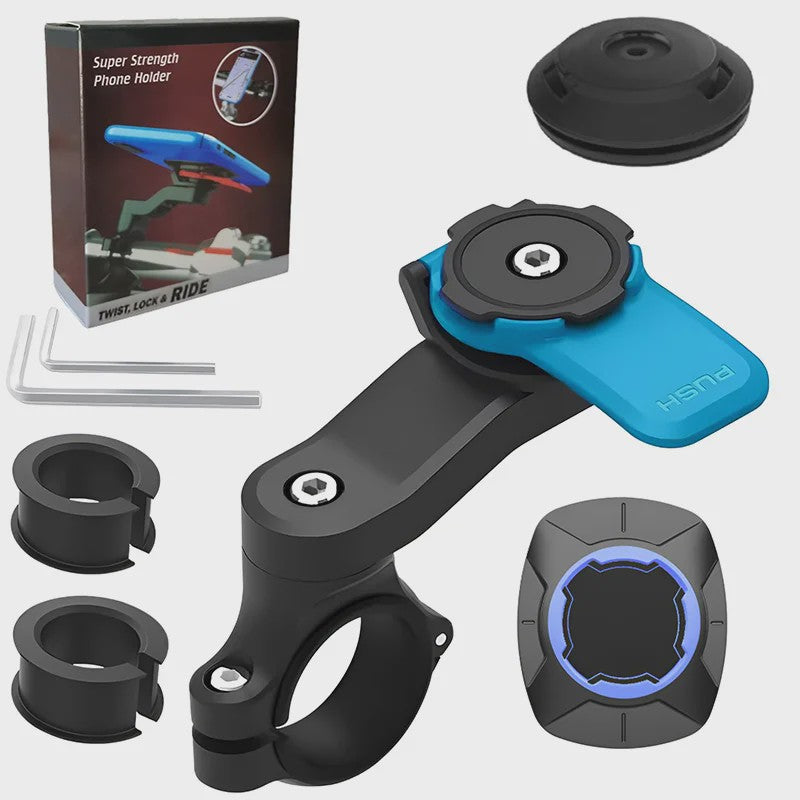 Universele Fiets- en Motor Telefoonhouder - 360° Draaibaar & Veilig