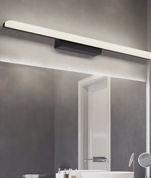 Moderne LED Spiegelverlichting Wandlamp - RVS Zwart/Zilver
