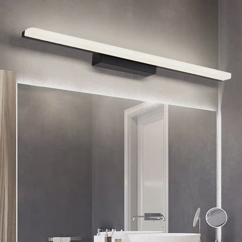 Moderne LED Spiegelverlichting Wandlamp - RVS Zwart/Zilver