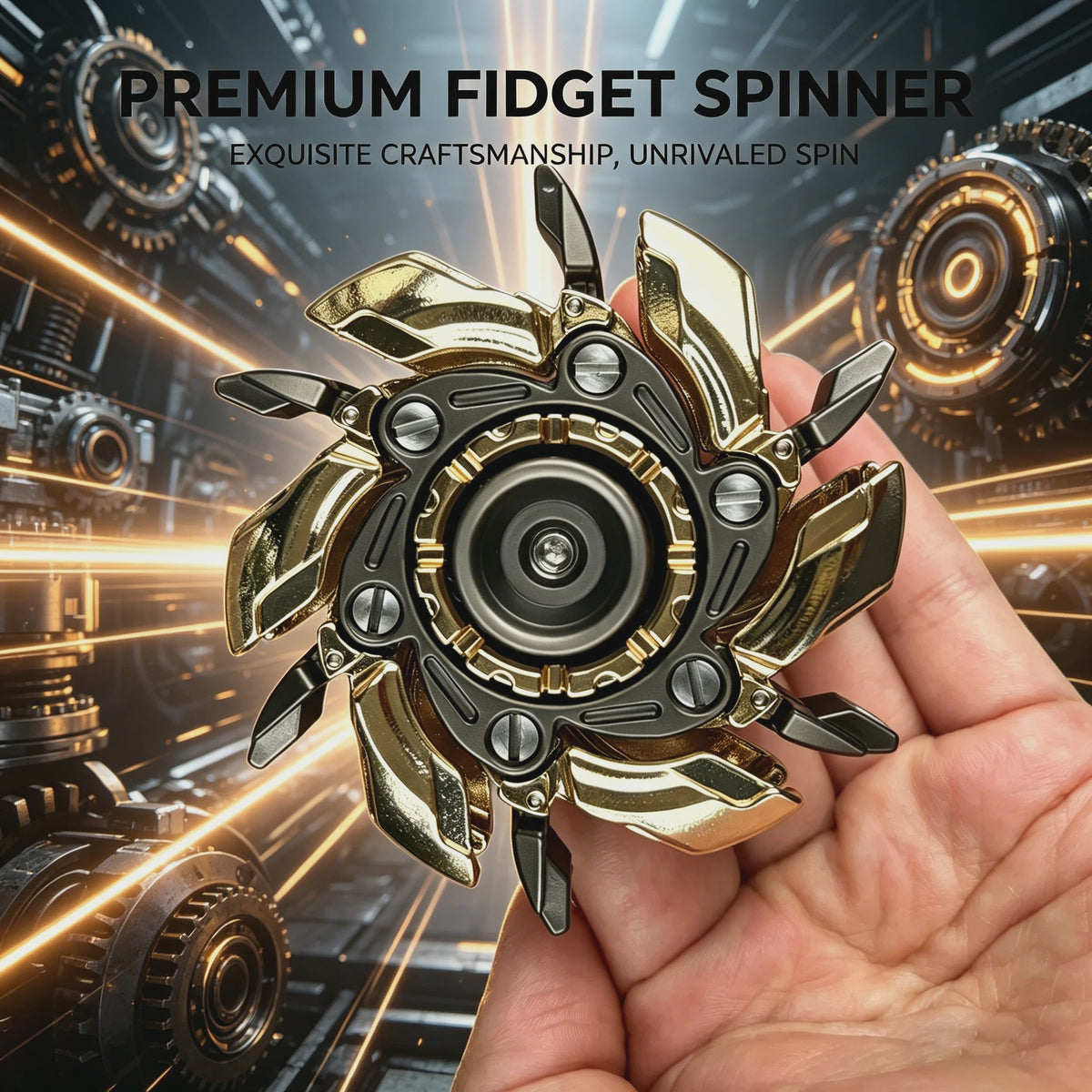 Premium Metalen Deformeerbare Fidget Spinner - EDC Hand Spinner voor Volwassenen - Anti-Stress Vingertop Gyro Speelgoed