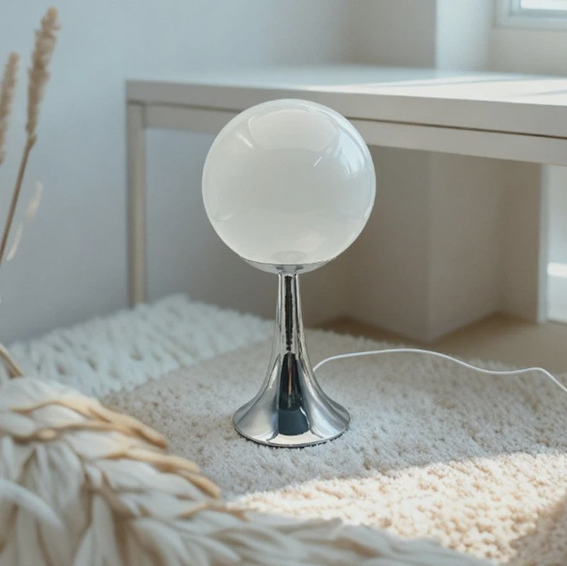Glazen Bol Tafellamp Nordic Design - Sfeervolle Verlichting met 3 Kleurtemperaturen