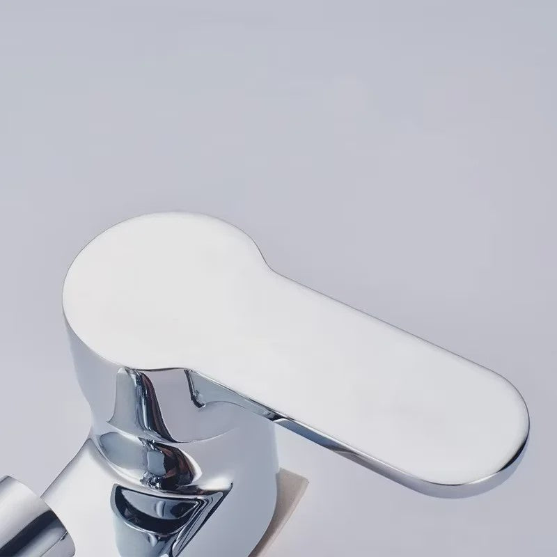 Chrome Wastafelkraan met Douchekop - Multifunctioneel, Warm & Koud, Enkelhendel, Dekmontage