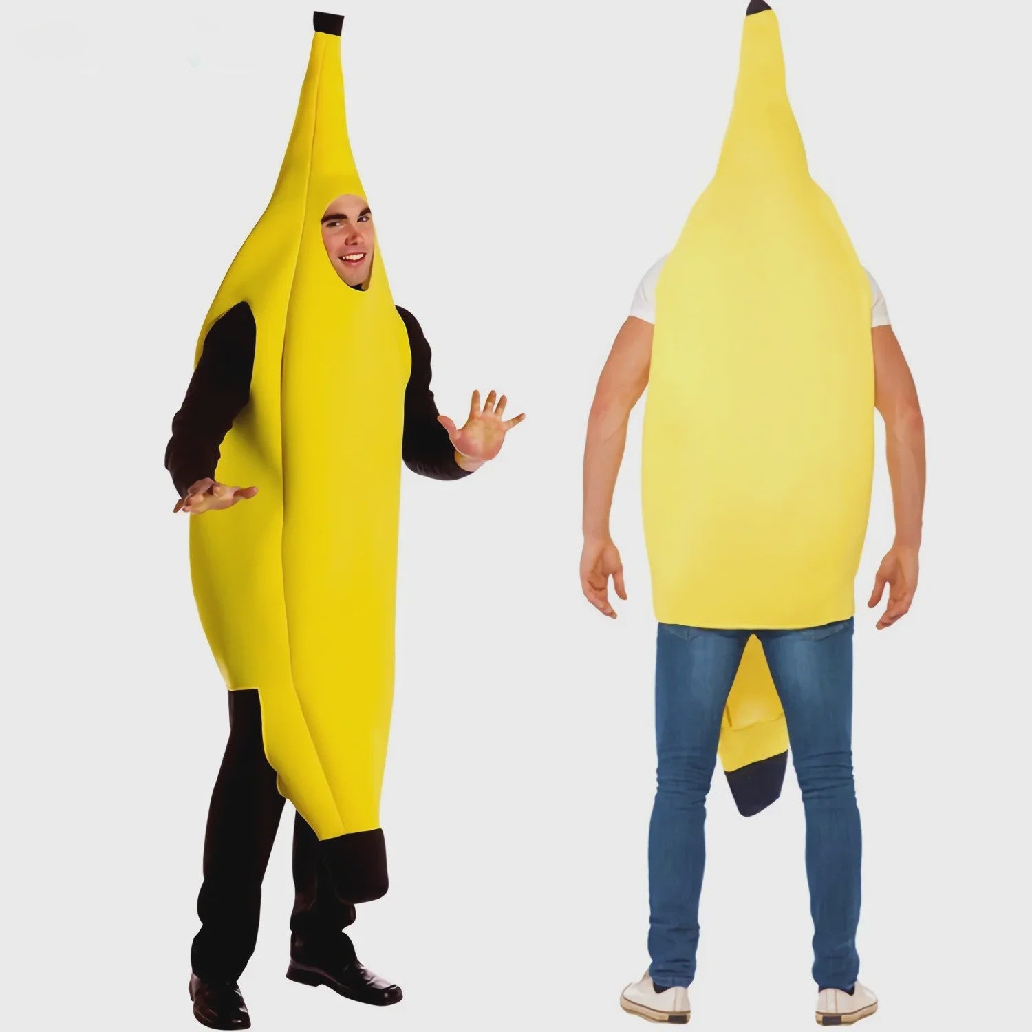 Grappig Bananen Kostuum voor Volwassenen - Perfect voor Feestjes, Carnaval & Halloween