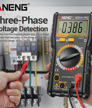 ANENG Digital Multimeters Rechargeable SZ818 Professional AC/DC Voltage NCV Ammeter Voltmeter HFE Triode Capacitor Test Tools