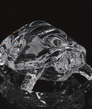 Kristallen Schildpad Beeldje - Chinees Feng Shui Geluksornament voor Huis & Kantoor Bureau Decoratie