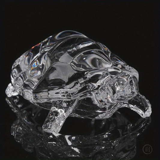 Kristallen Schildpad Beeldje - Chinees Feng Shui Geluksornament voor Huis & Kantoor Bureau Decoratie