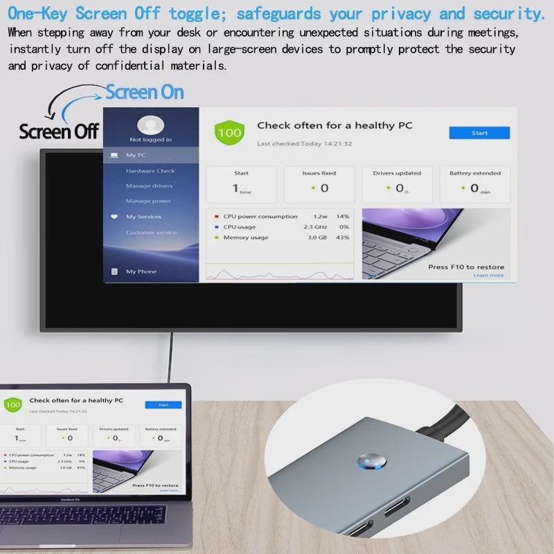 Universele USB-C Hub Docking Station met Thunderbolt 3, 4K HDMI & PD Opladen
