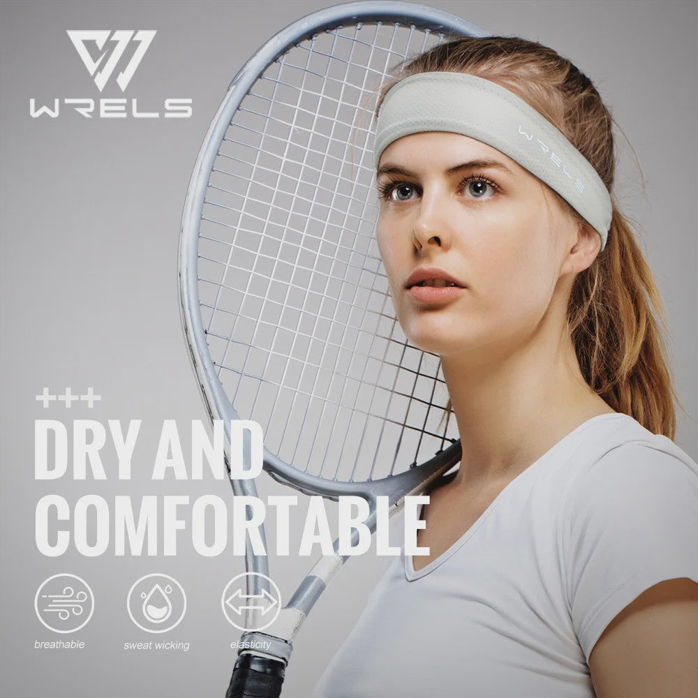 WRELS Sport Hoofdband - Ademend, Zweetabsorberend & Anti-slip voor Training