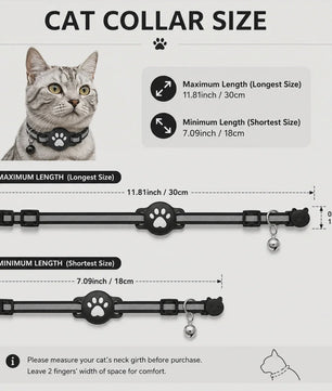 GPS Tracker Halsband voor Katten & Honden - Vind Je Huisdier Makkelijk Terug met Apple Find My Compatibiliteit