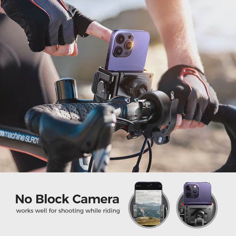 Joyroom Universele Fiets & Motor Telefoonhouder - Eenvoudige Bediening & Schokbestendig voor 4.7-7 inch